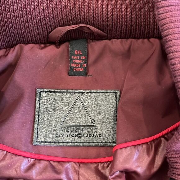 Rudsak Atelier Noir Winter Down Jacket Coat Leather *READ* - Women’s Large - Picture 14 of 16